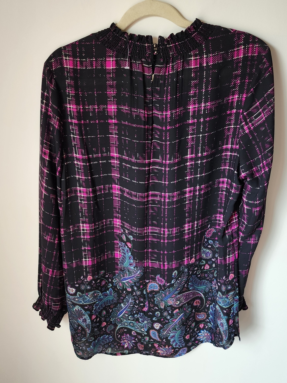 Plaid Paisley Tunic Blouse - Picture 9 of 11